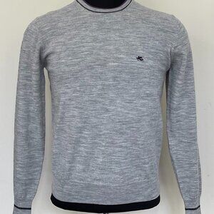 New Etro Crew neck Virgin Wool Sweater Pullover